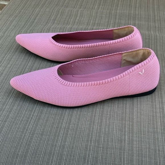 Vivaia Pointed-Toe Flat Dancers Mauve Pink Size 39, US 8 Ballet Flats Casual - Picture 12 of 15